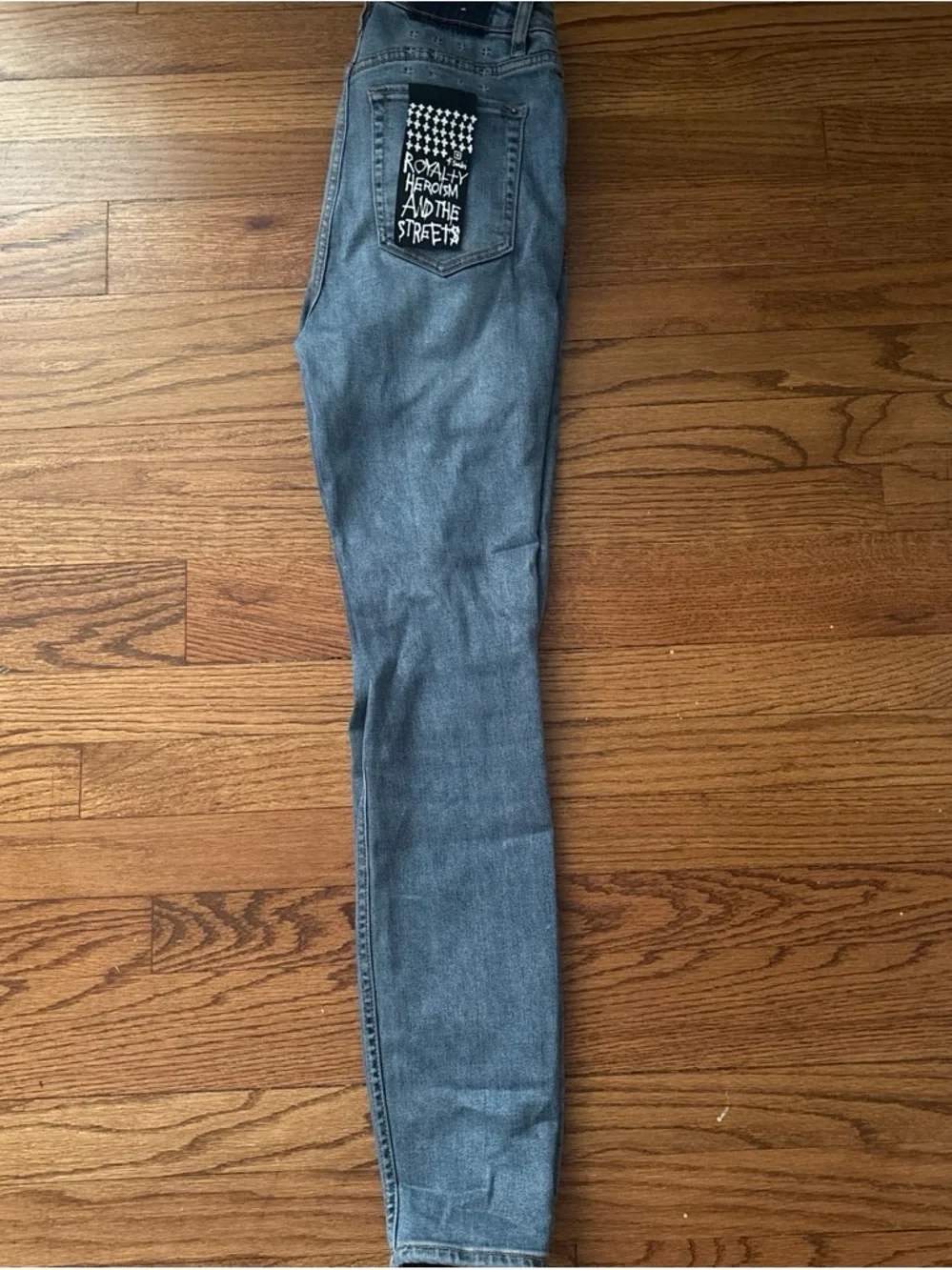 Ksubi Skinny Jeans with Back-Patch - Blue